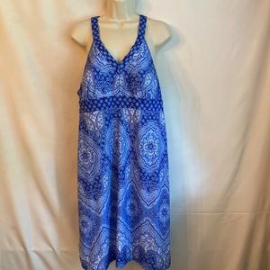 NWOT—Blue Paisley Print Sundress, Size XXL